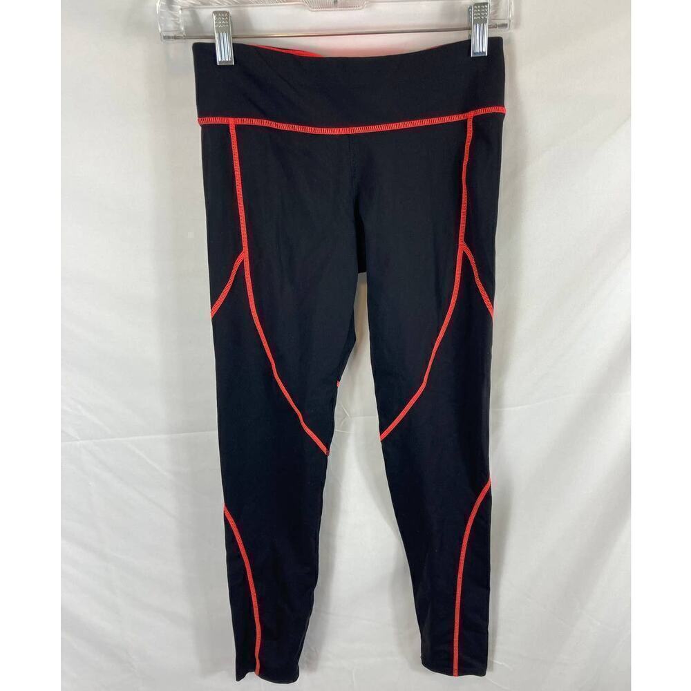 Joy Lab Black Leggings with Exposed Pink Seam Size Small